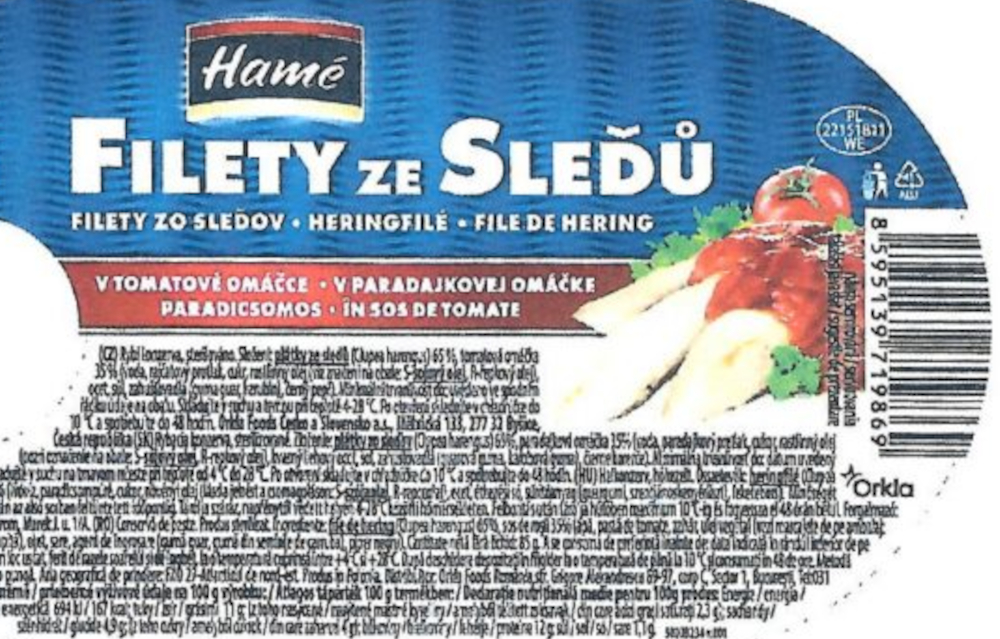 SVS nařídila stáhnout konzervy s filety ze sleďů