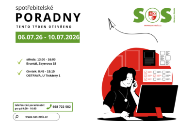 Otevírací doba bezplatných spotřebitelských poraden SOS MaS 06. – 10.07.2026